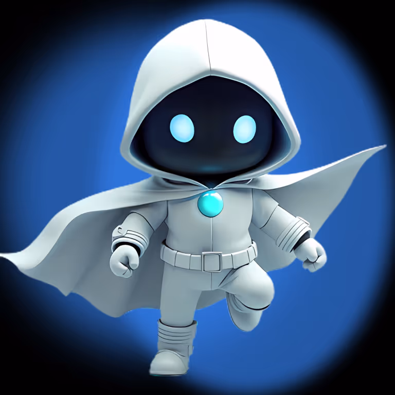 SlotsVader-hahmo loistaa futuristisessa sinisessä valossa valmiina johdattamaan pelaajat suuriin voittoihin.